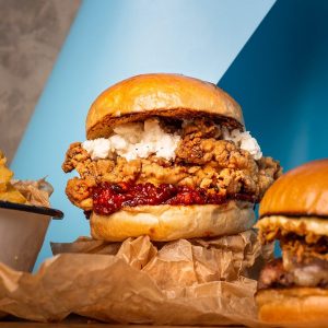 Truffalo Fried Chicken Burger